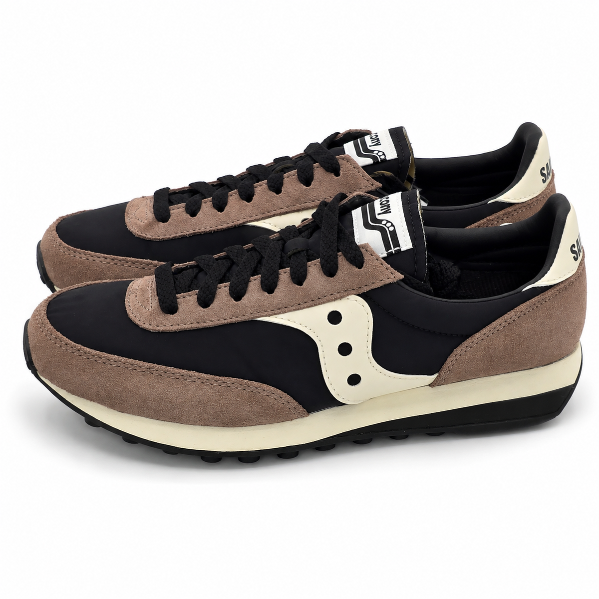 Saucony Originals Trainer 80 Women's 7.5 Black Tan Unisex Sneakers New Box