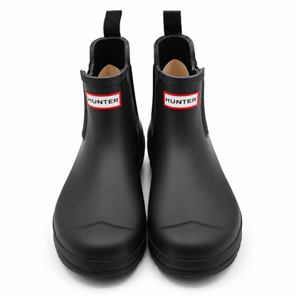 Hunter Original Chelsea Boots Womens 6 Black Waterproof Rubber WFS2078RMA Matte