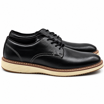 Steve Madden P-Jansen Oxford Dress Shoes Men Black Lace Up Comfort Pick Size