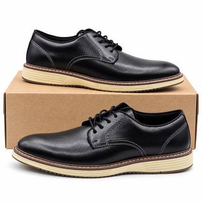 Steve Madden P-Jansen Oxford Dress Shoes Men Black Lace Up Comfort Pick Size