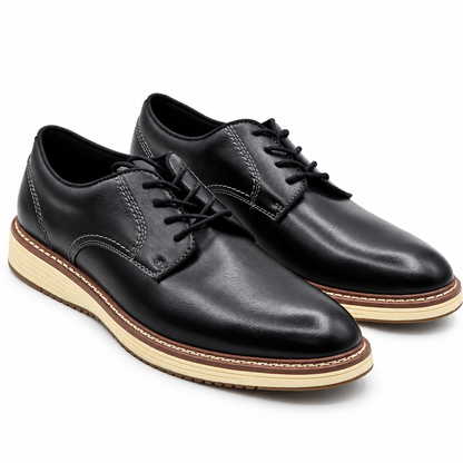 Steve Madden P-Jansen Oxford Dress Shoes Men Black Lace Up Comfort Pick Size