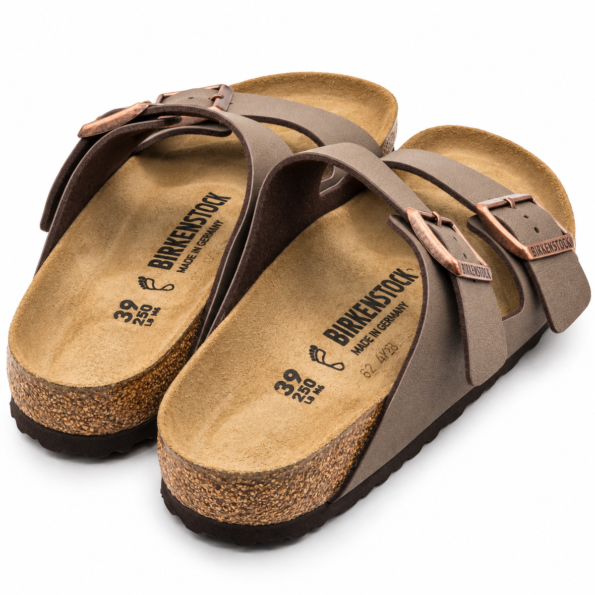 Birkenstock Arizona BS Birkibuc Sandals Womens 8 EU39 Mocha Regular 0151181
