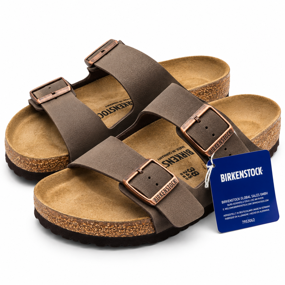 Birkenstock Arizona BS Birkibuc Sandals Womens 8 EU39 Mocha Regular 0151181