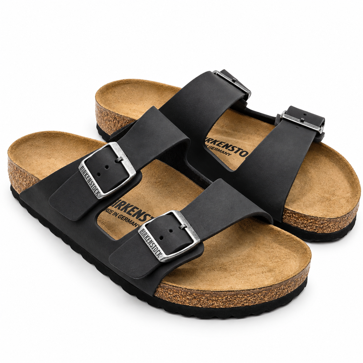 Birkenstock Arizona Oiled Leather Sandals Women 8 EU39 Black Regular 0552111