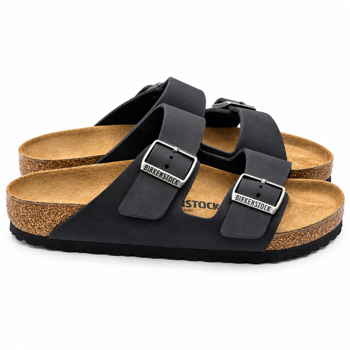 Birkenstock Arizona Oiled Leather Sandals Women 8 EU39 Black Regular 0552111