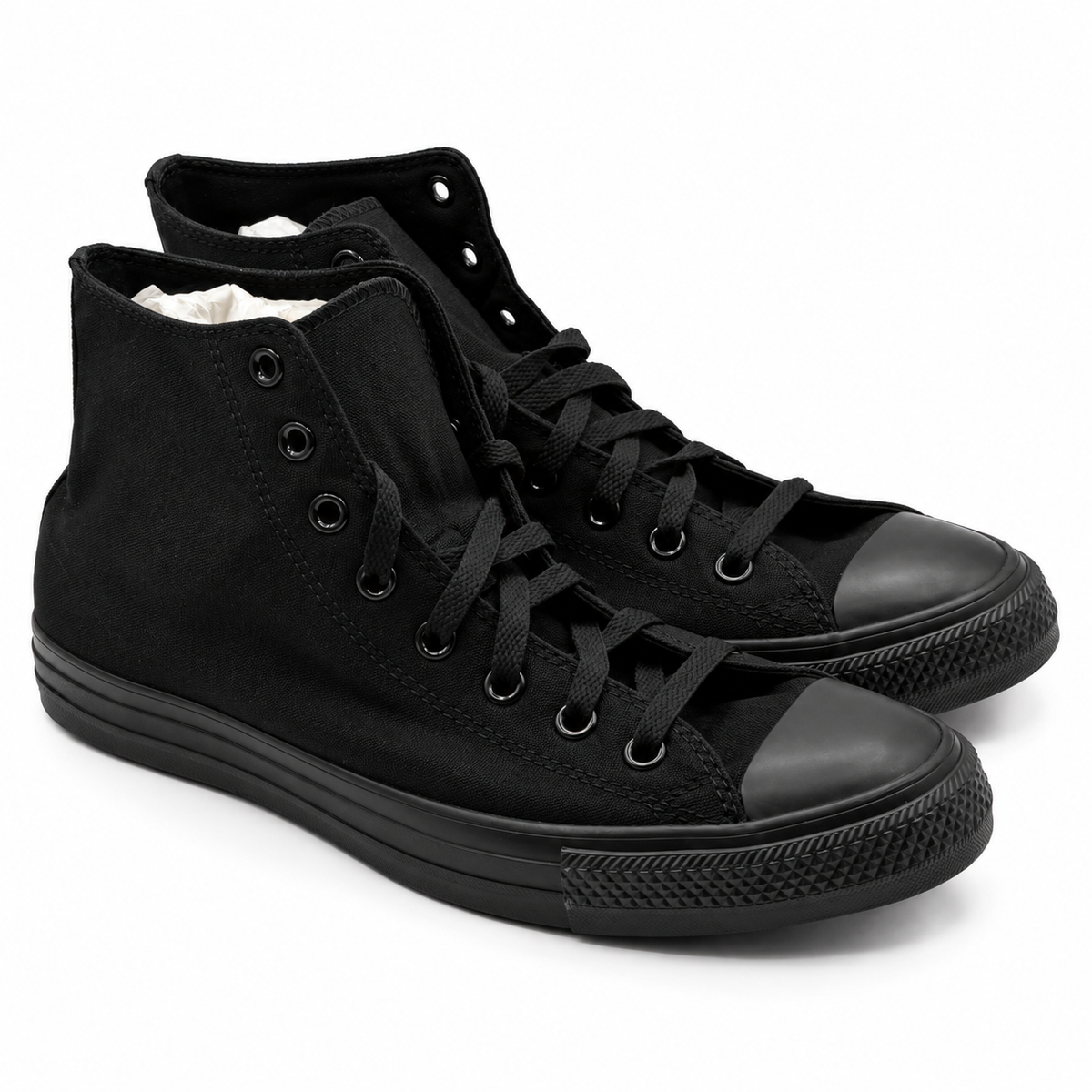 Converse Chuck Taylor All Star Hi M3310 Black Mono Canvas Men 9.5 Women 11.5