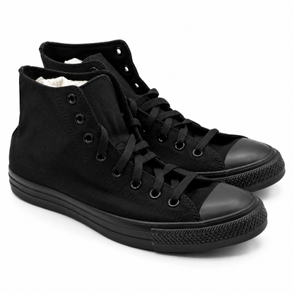 Converse Chuck Taylor All Star Hi M3310 Black Mono Canvas Men 9.5 Women 11.5