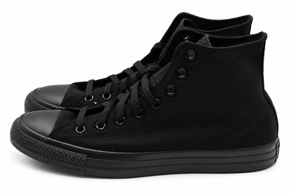 Converse Chuck Taylor All Star Hi M3310 Black Mono Canvas Men 9.5 Women 11.5