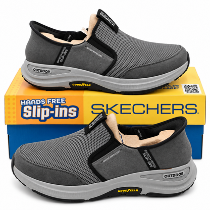 Skechers Slip-ins GO WALK Outdoor Andes II Men Size 8 Charcoal Goodyear 216425