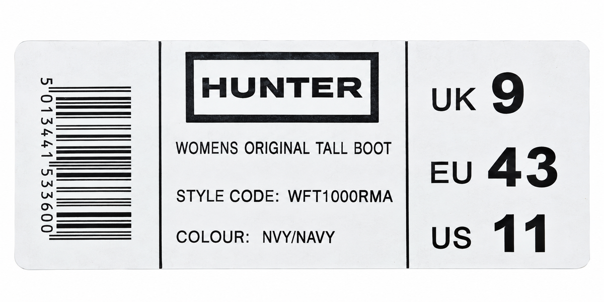 Hunter Original Tall Rain Boots Women 11 Navy Matte Waterproof Rubber WFT1000RMA