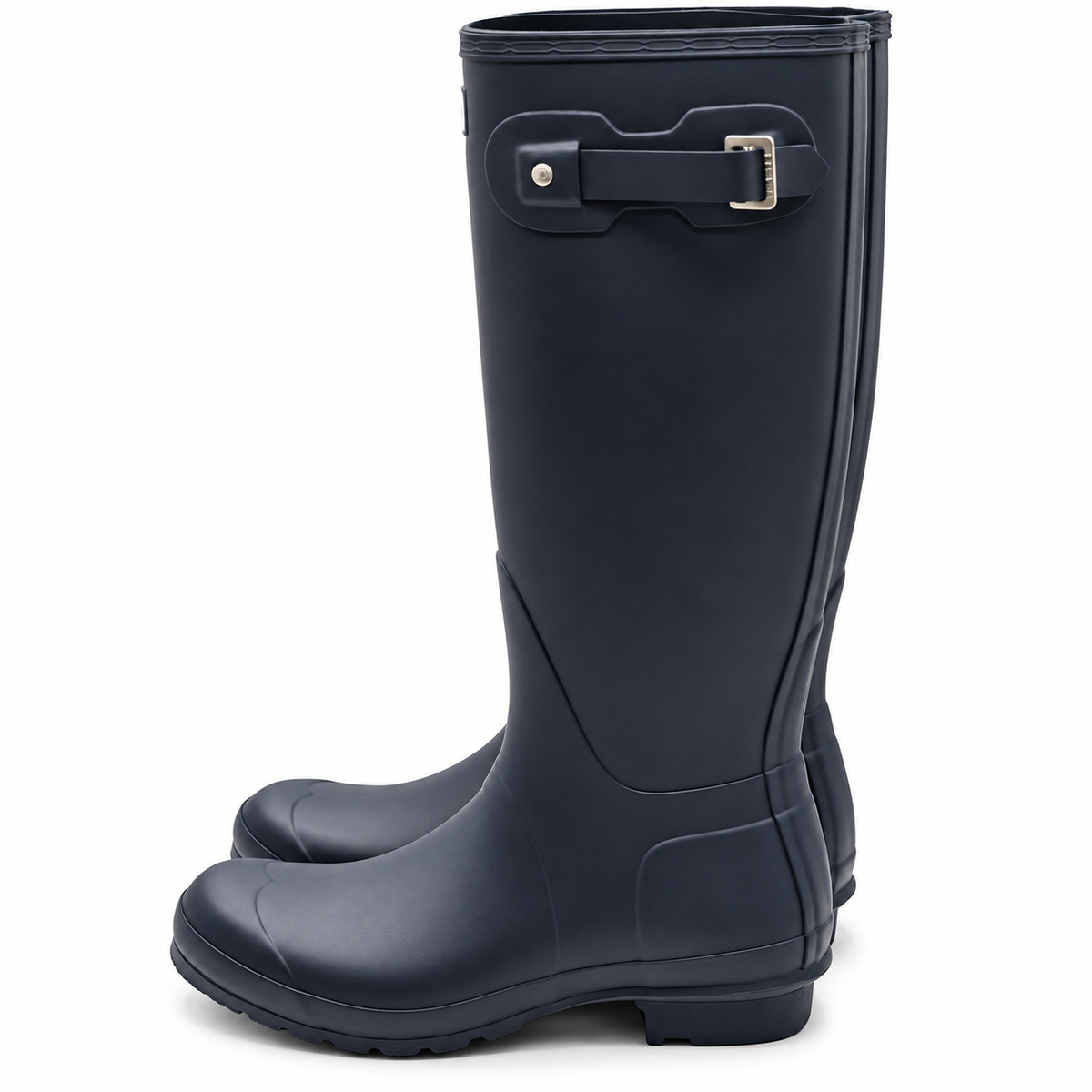 Hunter Original Tall Rain Boots Women 11 Navy Matte Waterproof Rubber WFT1000RMA
