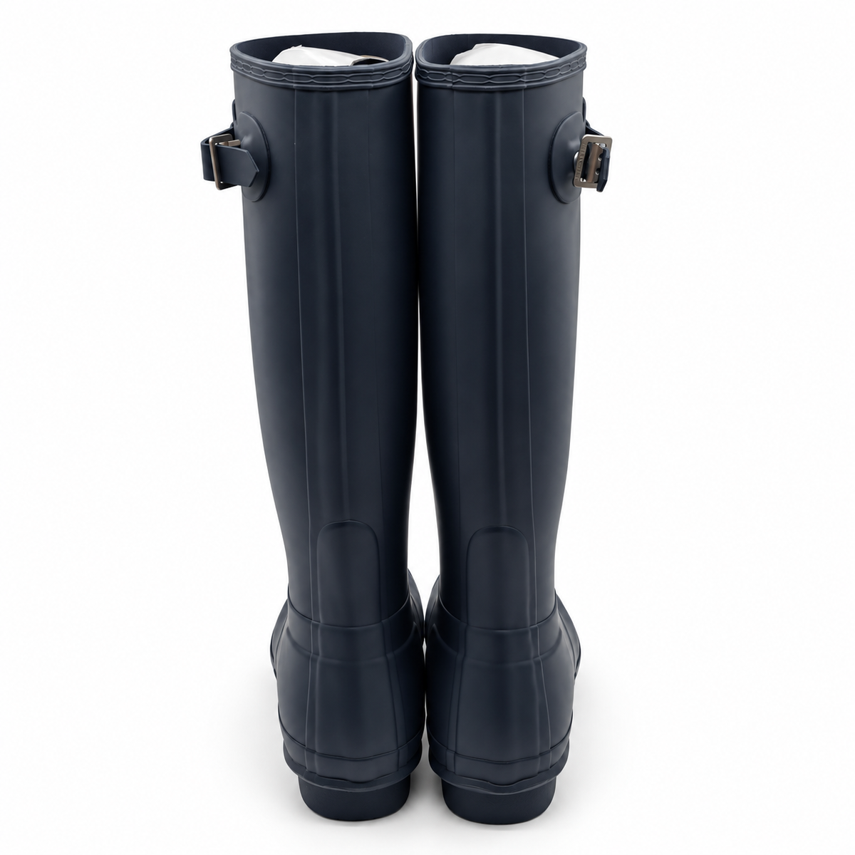 Hunter Original Tall Rain Boots Women 11 Navy Matte Waterproof Rubber WFT1000RMA