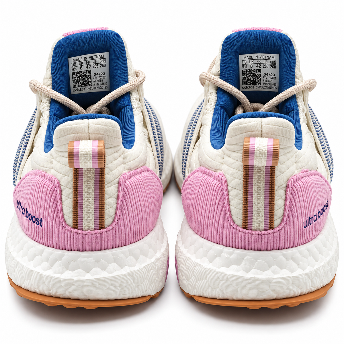 adidas Ultraboost 1.0 Running Shoes Women 9.5 Off White Blue Lilac ID9669