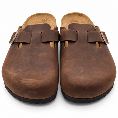 Birkenstock Boston Oiled Leather Clogs Men 13 EU 46 Regular Habana 0860131