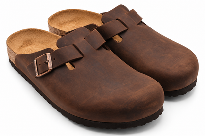 Birkenstock Boston Oiled Leather Clogs Men 13 EU 46 Regular Habana 0860131