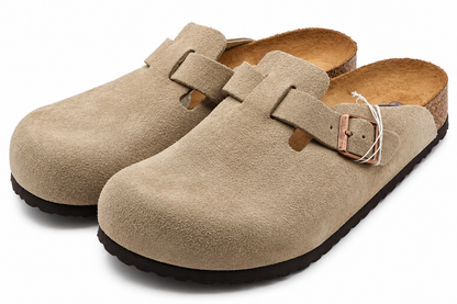 Birkenstock Boston Soft Footbed Suede Clogs Men 13 EU 46 Regular Taupe 0560771