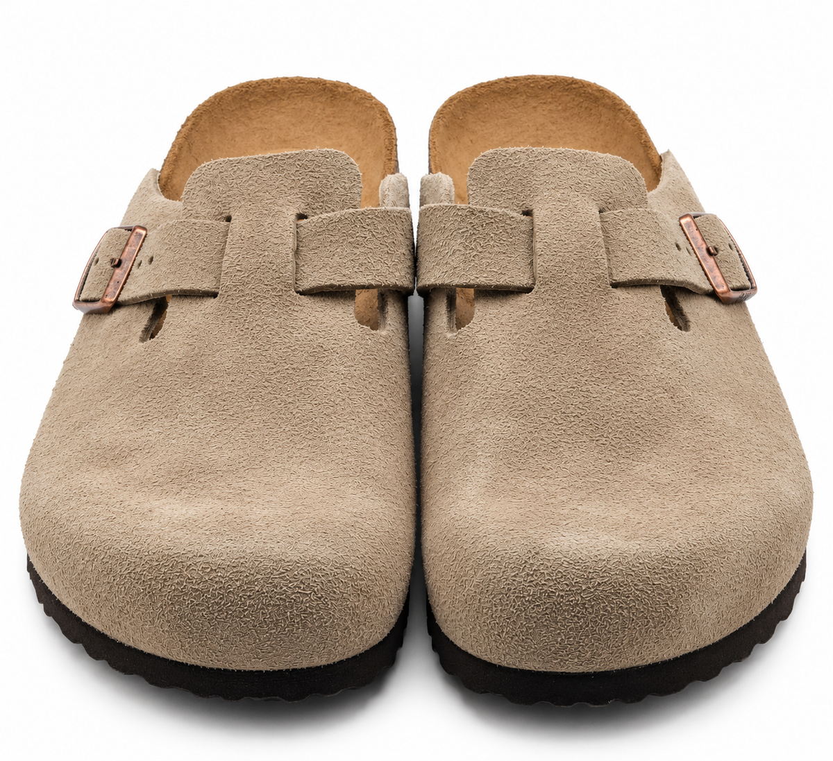 Birkenstock Boston Soft Footbed Suede Clogs Men 13 EU 46 Regular Taupe 0560771