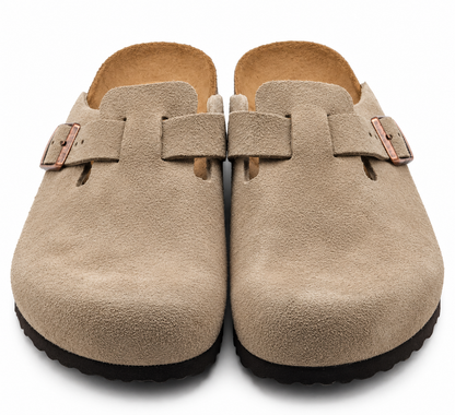 Birkenstock Boston Soft Footbed Suede Clogs Men 13 EU 46 Regular Taupe 0560771