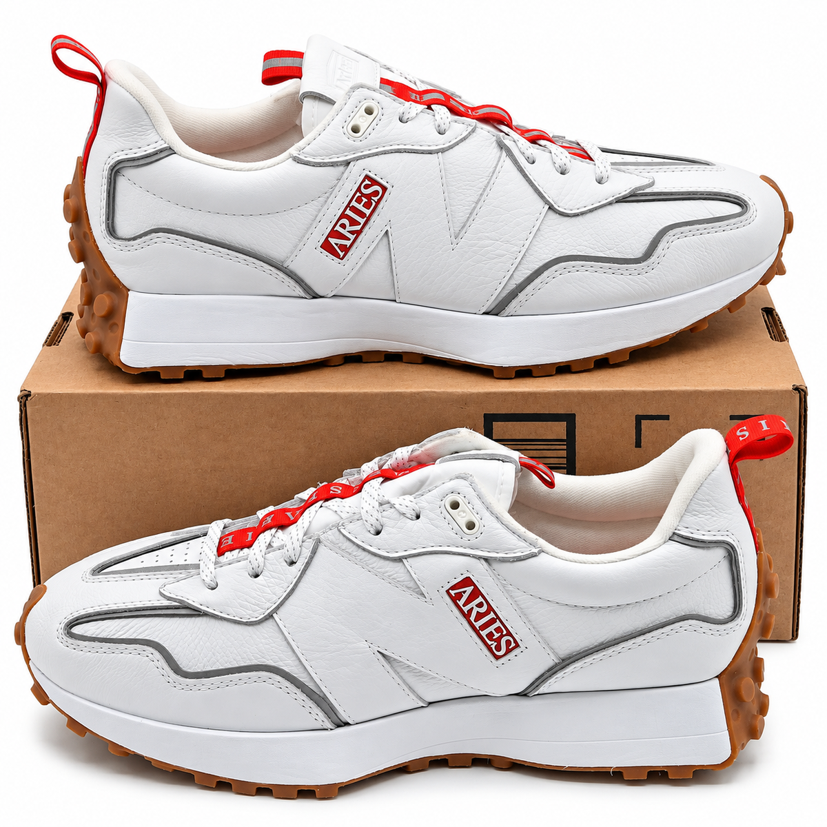 New Balance x Aries 327 Invincible II Sneakers Men 12 White Red MS327ARI