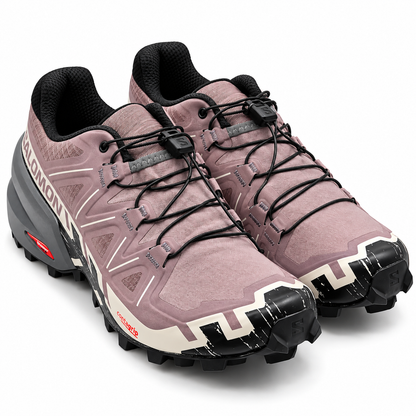 Salomon Speedcross 6 Trail Running Shoes Women 9 Moonscape Black 417429