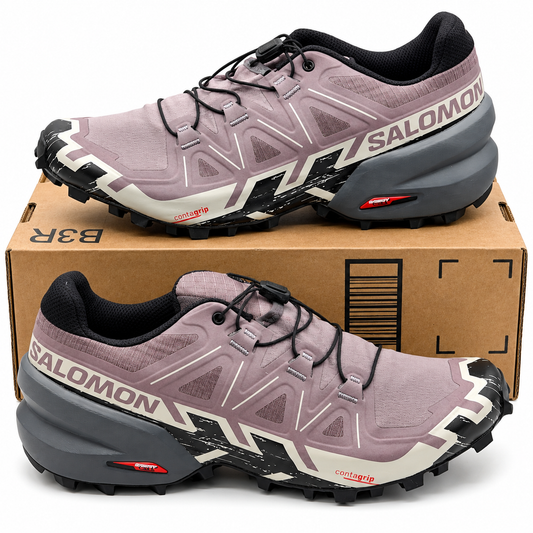 Salomon Speedcross 6 Trail Running Shoes Women 9 Moonscape Black 417429