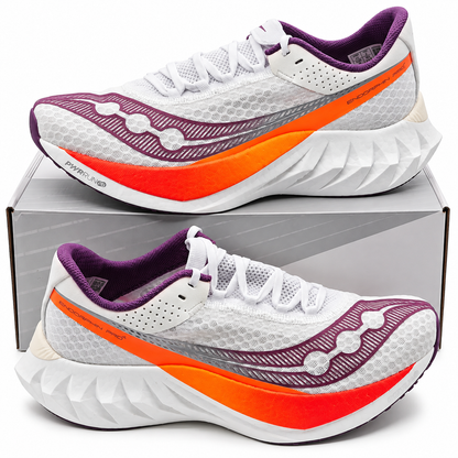 Saucony Endorphin Pro 4 Running Shoes Women 11 White Violet Carbon S10939-129