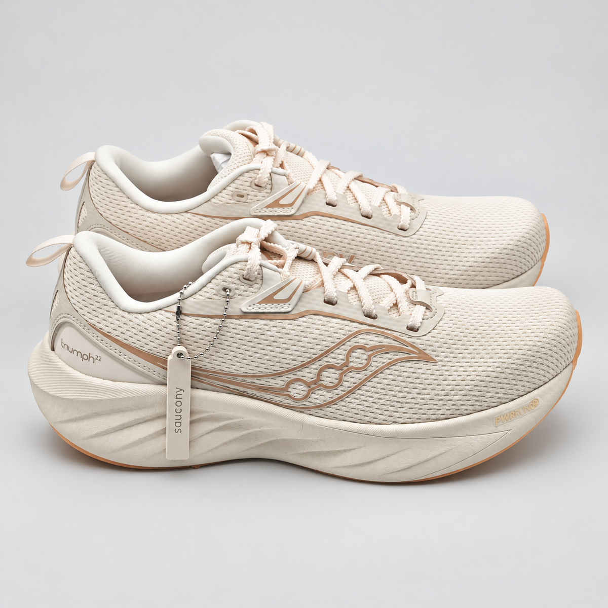 Saucony Triumph 22 Running Shoes Women 11 Creme Neutral Cushioned S10964-13