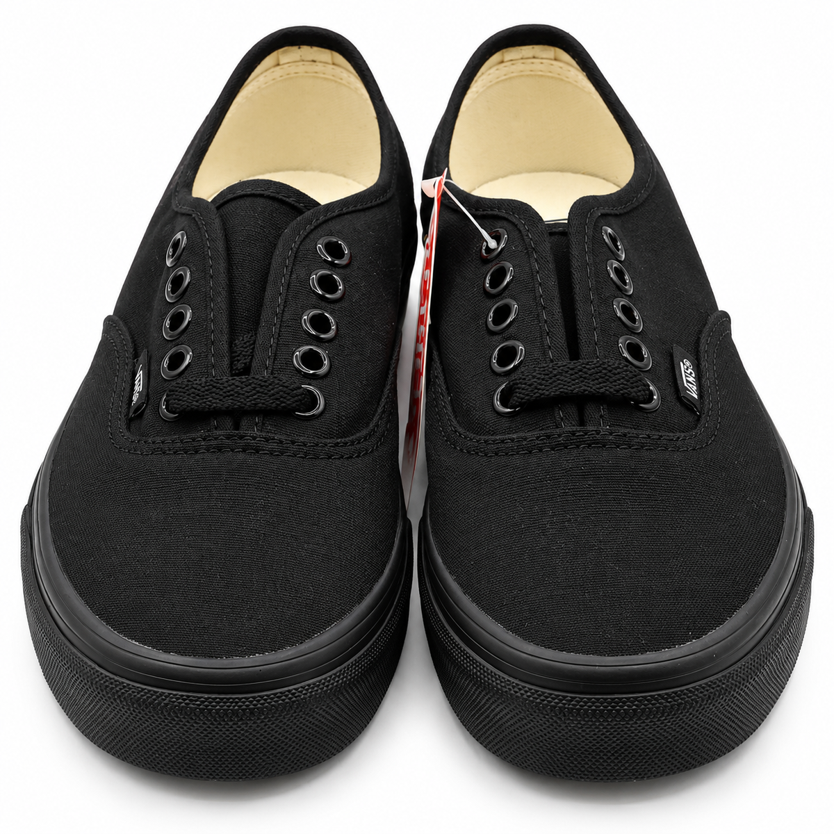Vans Authentic Canvas Sneakers Women 8 Men 6.5 Black Black VN000EE3BKA
