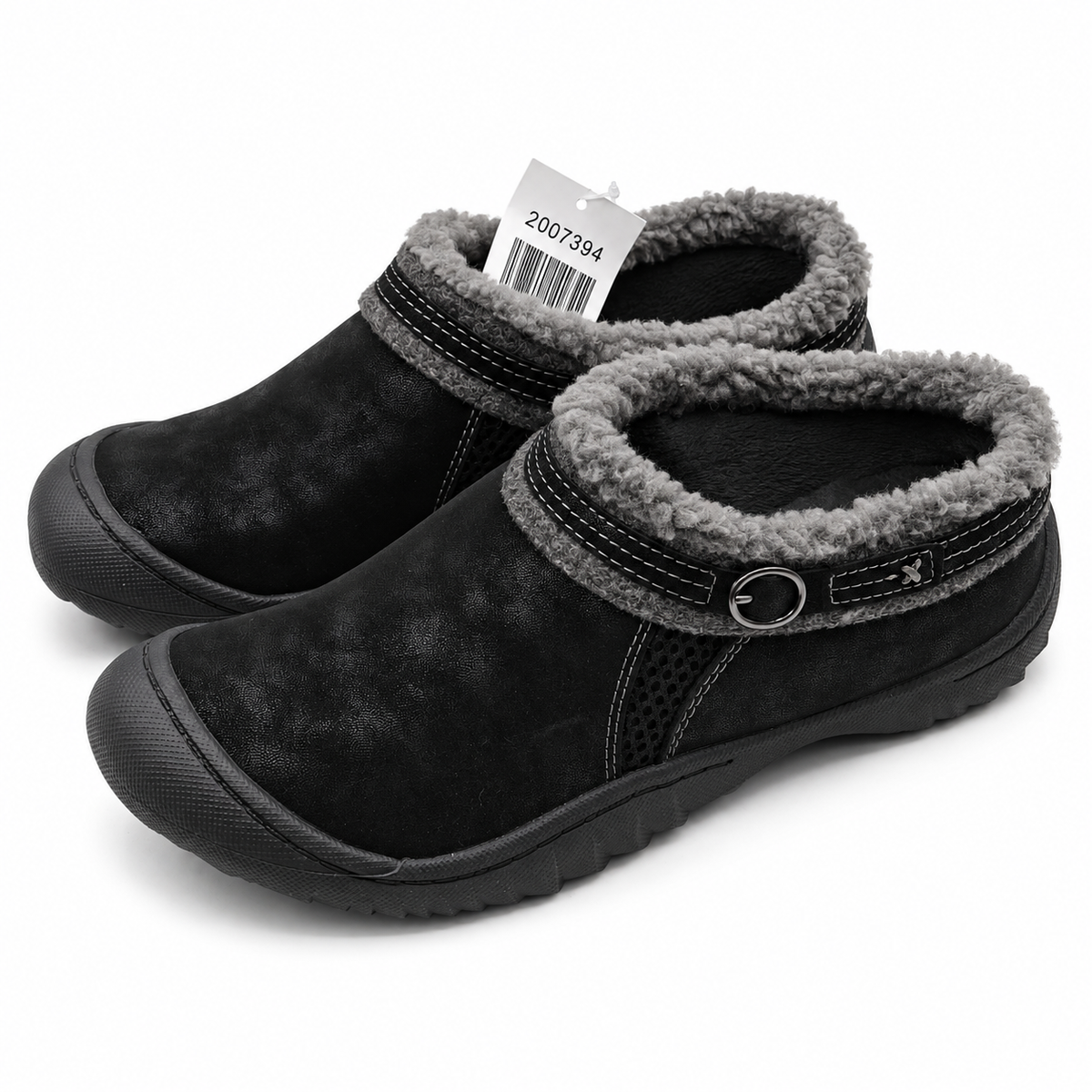 J Sport Janie Women Slip On Faux Fur Lined Comfort Clogs Black Pick Your Size
