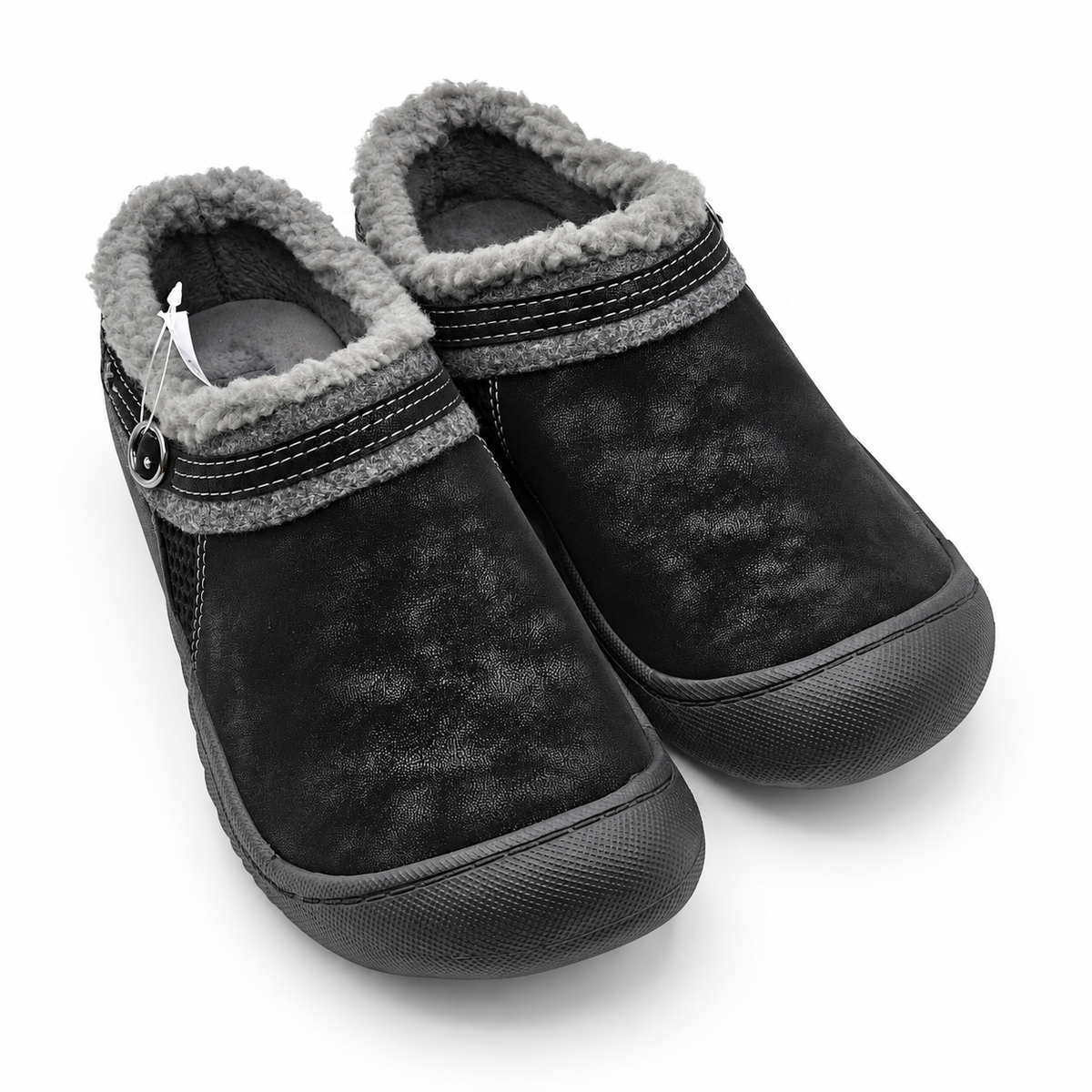 J Sport Janie Women Slip On Faux Fur Lined Comfort Clogs Black Pick Your Size
