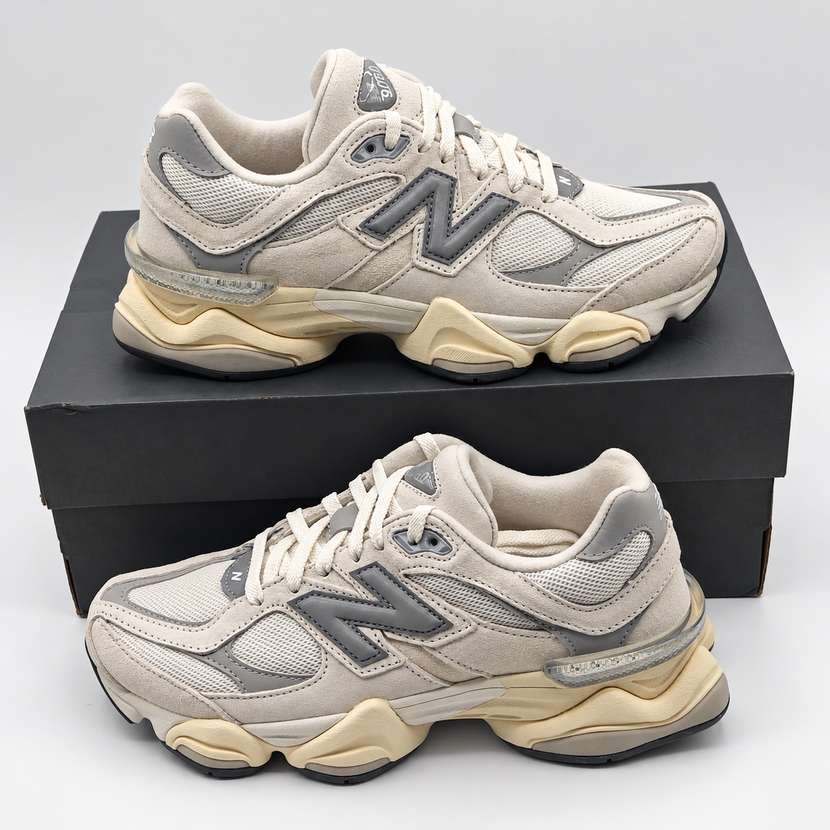 New Balance 9060 Women 7.5 Men 6 Sea Salt Concrete Sneakers U9060ECA